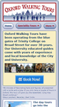 Mobile Screenshot of oxfordwalkingtours.com