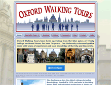 Tablet Screenshot of oxfordwalkingtours.com
